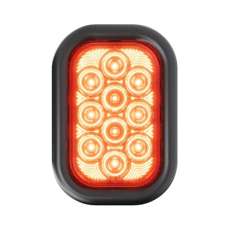 Abrams 5" Rectangular - 10 LED Red Stop Brake Tail Turn Trailer Light TTL-S10-R